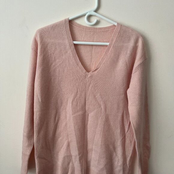 NWOT 100%cashmere sweater pullover pink - Picture 1 of 2
